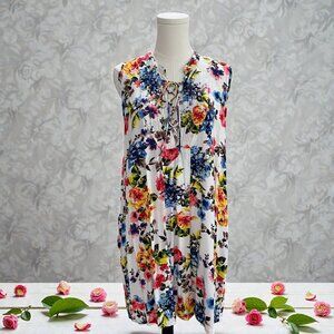Umgee Cottagecore Floral Dress Boho Garden Sleeveless Festival Vacation Summer